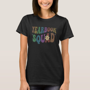Groovy YEARBOOK SQUAD Retro Publication Editor Squ T-Shirt