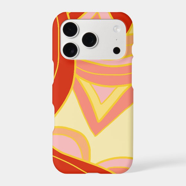 Groovy Yellows Iphone Case (Back)
