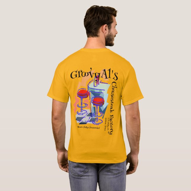 GroovyAl's Cheesesteaks T-Shirt (Back Full)