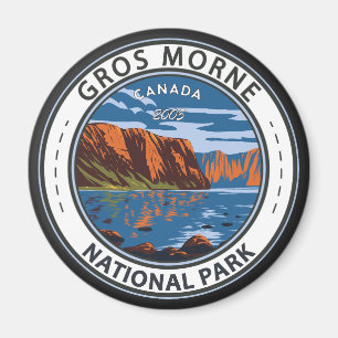 Gros Morne National Park Canada Travel Art Vintage Magnet
