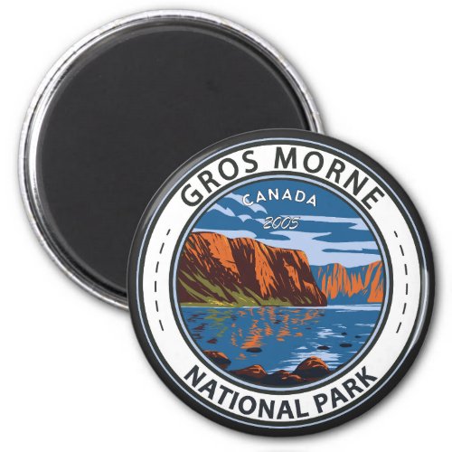 Gros Morne National Park Canada Travel Art Vintage Magnet