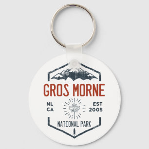 Gros Morne National Park Canada Vintage Distressed Keychain