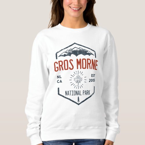 Gros Morne National Park Canada Vintage Distressed Sweatshirt