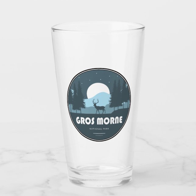 Gros Morne National Park Deer Glass (Front)