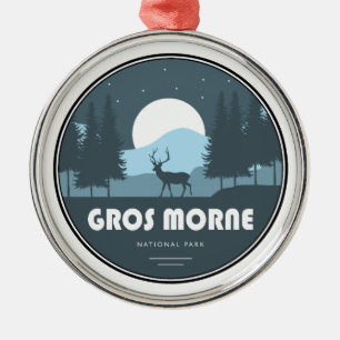 Gros Morne National Park Deer Metal Ornament