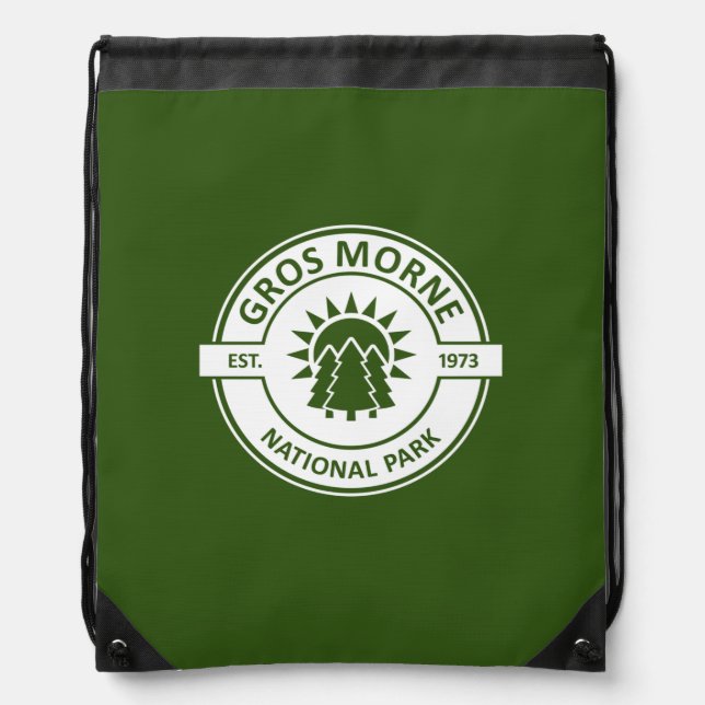 Gros Morne National Park Drawstring Bag (Front)