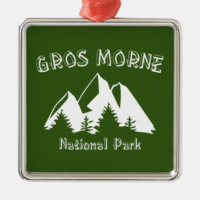 Gros Morne National Park Metal Ornament (Front)