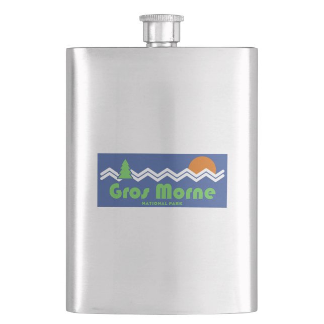 Gros Morne National Park Retro Flask (Front)