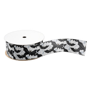 Grosgrain Ribbon-Halloween Bats Ribbon