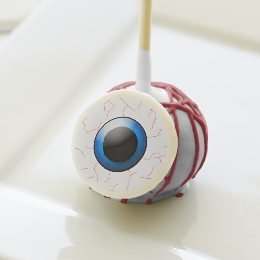 Gross Halloween Party Food Creepy Eyeball Cake Pops (Front Insitu)