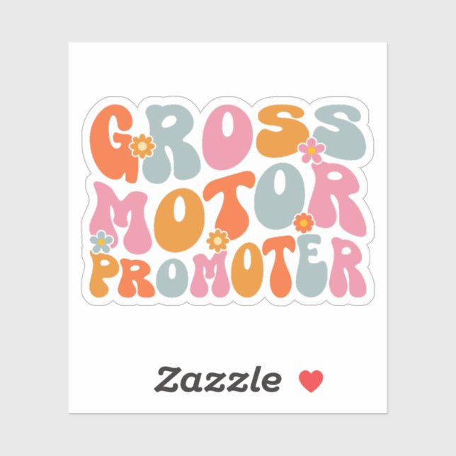 Gross Motor Promoter | Funny PT Physical Therapy Sticker (Sheet)