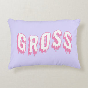 Gross Pastel Goth Accent Pillow