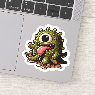 Gross slimy Monster Sticker