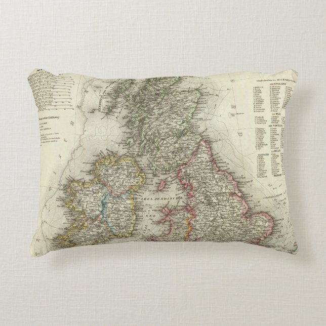 Grossbritannien, Ireland Decorative Pillow (Front)