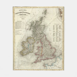 Grossbritannien, Ireland Fleece Blanket