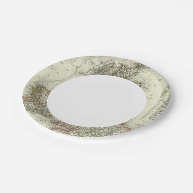 Grossbritannien, Ireland Paper Plates (Angled)