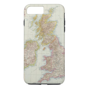 Grossbritannien, Irland - Map of UK, Ireland iPhone 8 Plus/7 Plus Case