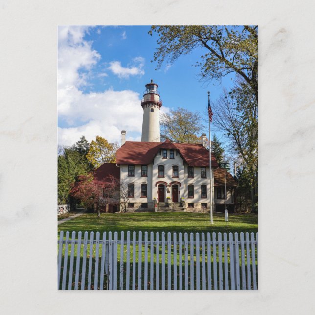 Grosse Point Lighthouse in Evanston, IL Postcard (Front)