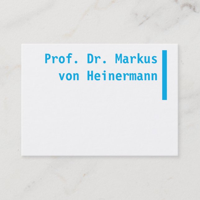 Große Visitenkarten Business Card (Front)