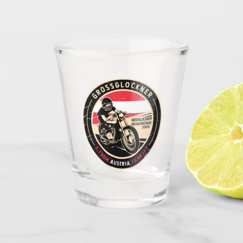 Grossglockner  Austria  Motorcycle Shot Glass