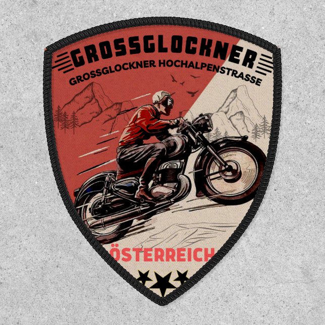 Grossglockner High Alpine Road austrian alps gift Patch (Front)