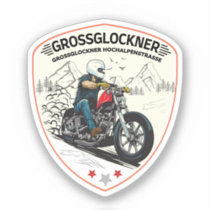 Grossglockner High Alpine Road austrian alps moto Sticker