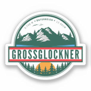 Grossglockner High Alpine Road austrian alps motob Sticker