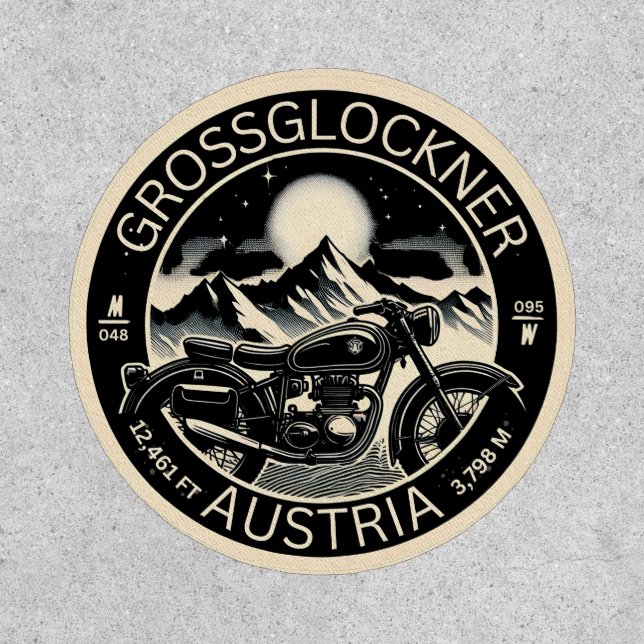 Grossglockner High Alpine Road austrian alps motor Patch (Front)
