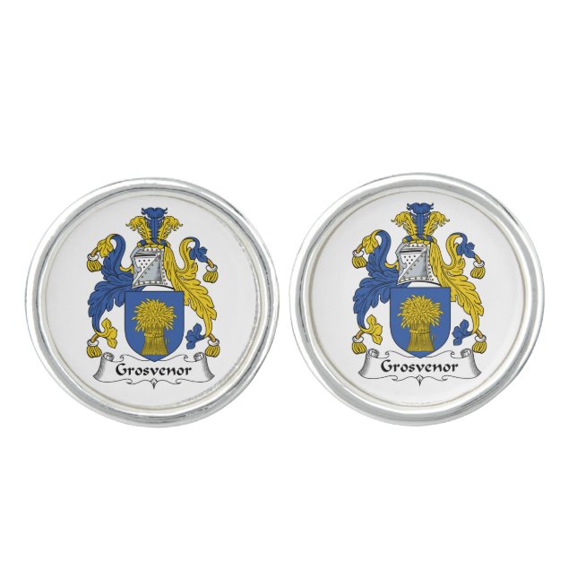 Grosvenor Family Crest Cufflinks (Front)