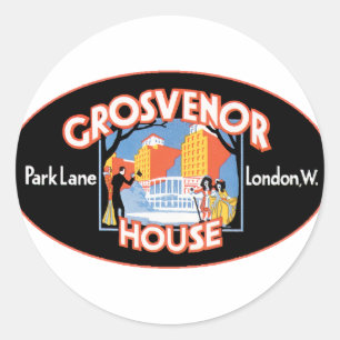 GrosvenorHouseLondon Classic Round Sticker