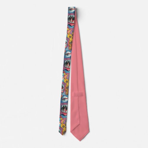  Grotesque Figure Neck Tie