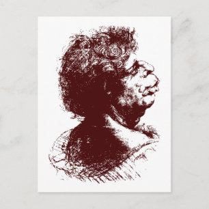 grotesque man postcard