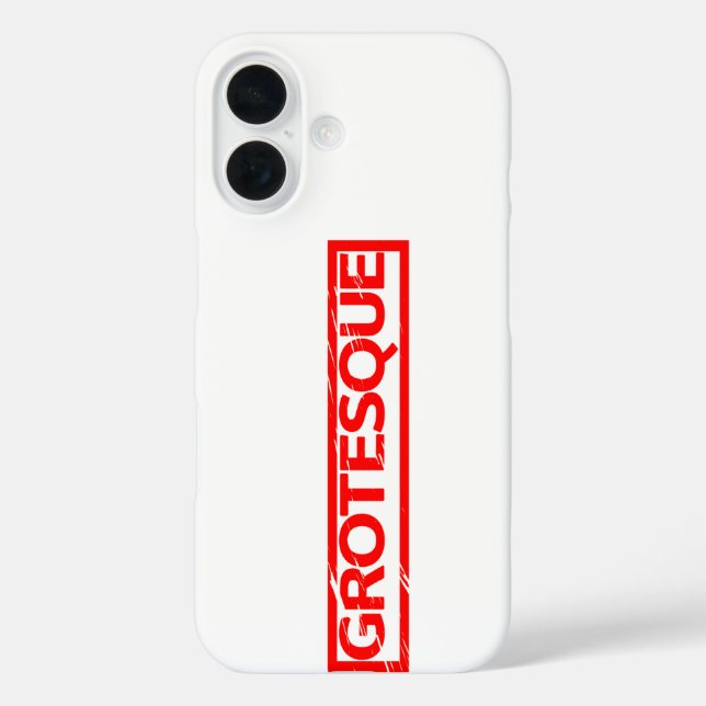 Grotesque Stamp Case-Mate iPhone Case (Back)