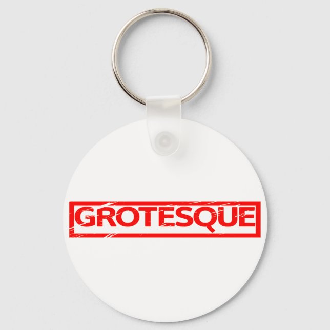 Grotesque Stamp Keychain (Front)