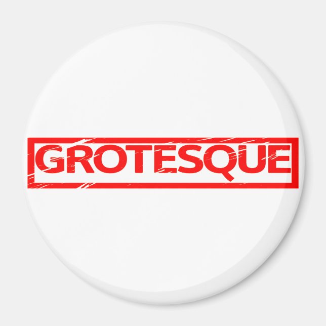 Grotesque Stamp Magnet (Front)