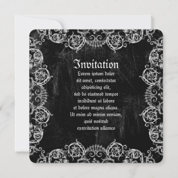 Grotesquerie Heart Invitation by opheliasart at Zazzle