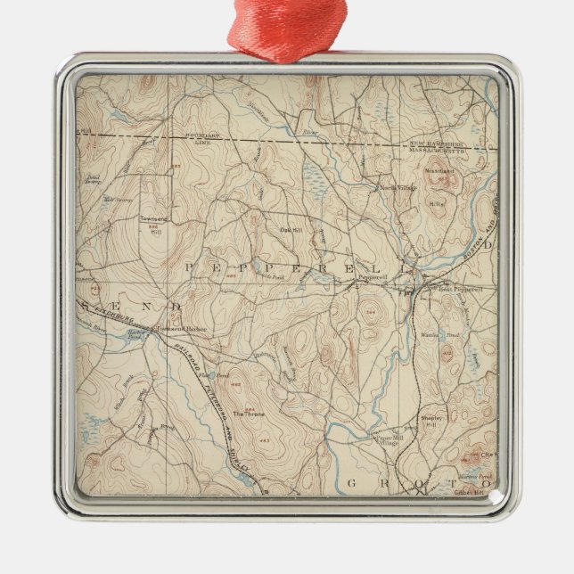 Groton, Massachusetts Metal Ornament (Front)