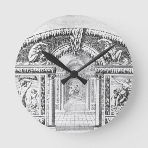 Grotto design from The Gardens of Wilton publis Round Clock