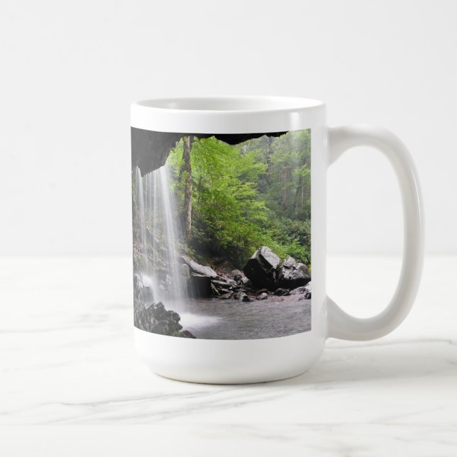 Grotto Falls Great Smoky Mountain National Park Mu Coffee Mug (Right)
