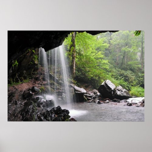 Grotto Falls Smoky Mountain Natl Park Poster