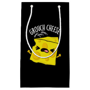 Grouch-cheese Funny Cheese Pun Dark BG Small Gift Bag