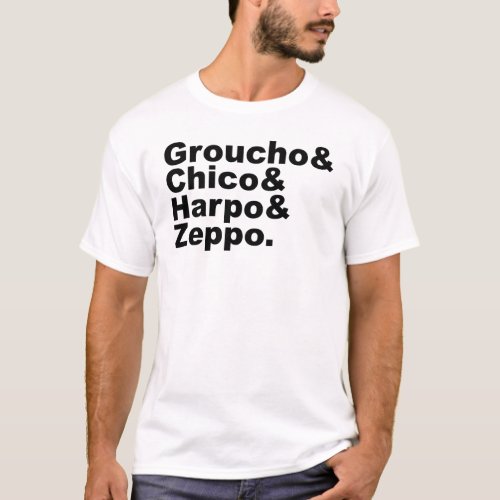 Groucho  Chico  Harpo  Zeppo T_Shirt