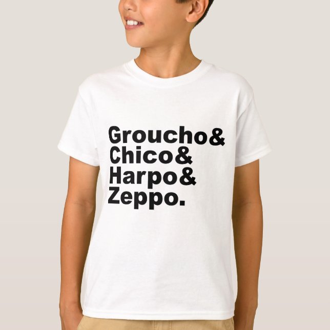 Groucho & Chico & Harpo & Zeppo T-Shirt (Front)