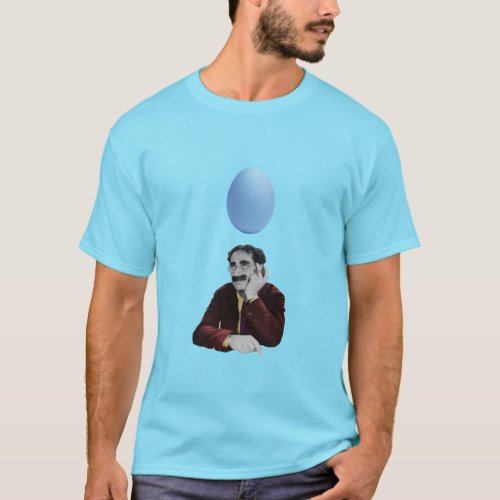 Groucho Marx with an egg above the head T_Shirt