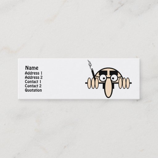 Customizable Groucho was here business card template