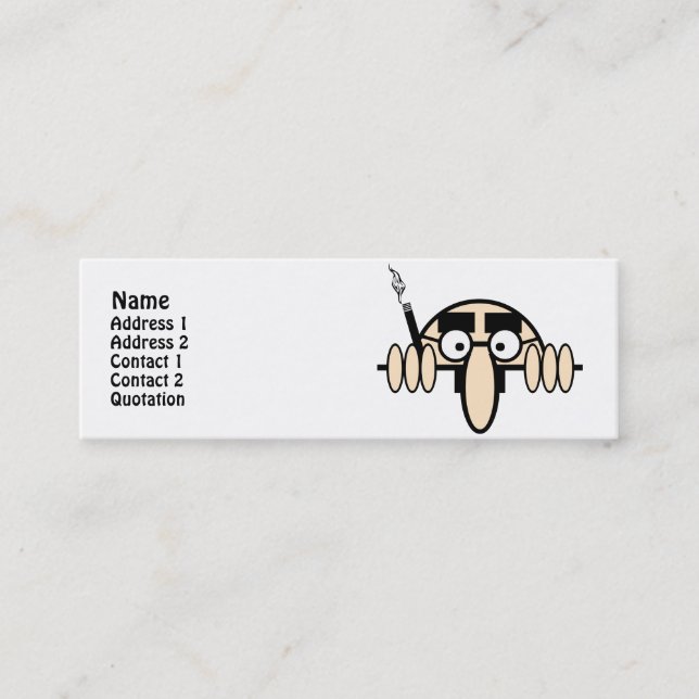 Groucho was here mini business card (Front)