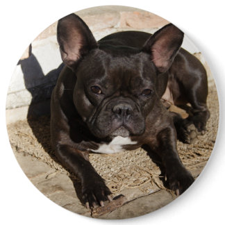 Grouchy French Bulldog Button
