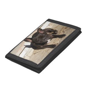 Grouchy French Bulldog Tri-fold Wallet