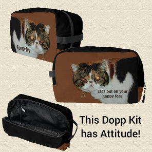 Grouchy Grumpy Cat Exotic Short-hair Persian Dopp Kit