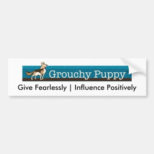 Grouchy Puppy Bumper Stickers